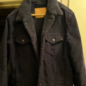 Levi’s black corduroy Sherpa jacket